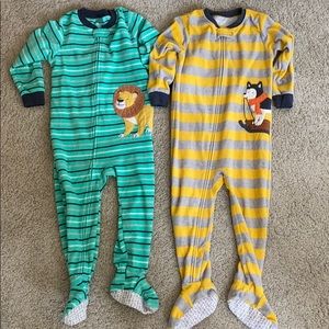 Carter’s Fleece Pajamas Footie Zip Up